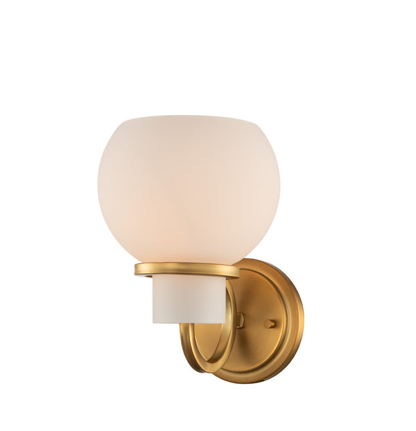 Kalco - 513021WB - One Light Wall Sconce - Ascher - Winter Brass from Lighting & Bulbs Unlimited in Charlotte, NC