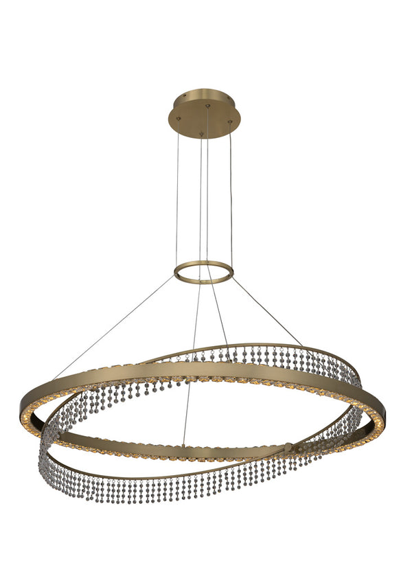 Allegri - 036357-039-FR001 - LED Pendant - Saturno - Brushed Brass from Lighting & Bulbs Unlimited in Charlotte, NC