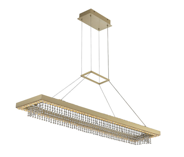Allegri - 036361-039-FR001 - LED Island Pendant - Saturno - Brushed Brass from Lighting & Bulbs Unlimited in Charlotte, NC