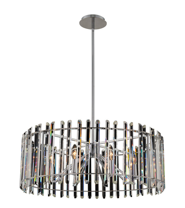 Allegri - 036857-010-FR001 - Eight Light Pendant - Viano - Polished Chrome from Lighting & Bulbs Unlimited in Charlotte, NC