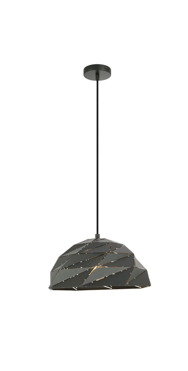 Matteo Lighting - C72701DG - One Light Pendant - Riku - Dark Grey from Lighting & Bulbs Unlimited in Charlotte, NC