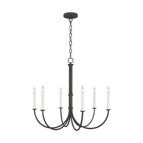 Visual Comfort Studio - CC1146IO - Six Light Chandelier - Champlain - Iron Oxide from Lighting & Bulbs Unlimited in Charlotte, NC