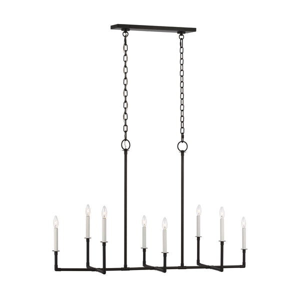 Visual Comfort Studio - CC1368AI - Eight Light Chandelier - Bayview - Aged Iron from Lighting & Bulbs Unlimited in Charlotte, NC