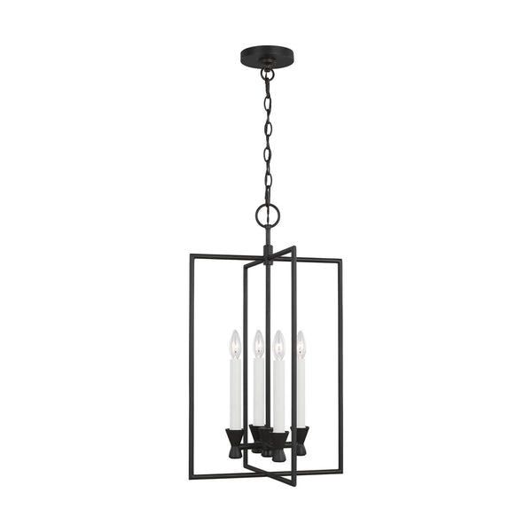 Visual Comfort Studio - CC1394AI - Four Light Lantern - Keystone - Aged Iron from Lighting & Bulbs Unlimited in Charlotte, NC