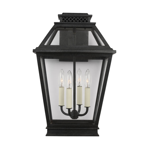Visual Comfort Studio - CO1034DWZ - Four Light Outdoor Wall Lantern - Falmouth - Dark Weathered Zinc from Lighting & Bulbs Unlimited in Charlotte, NC