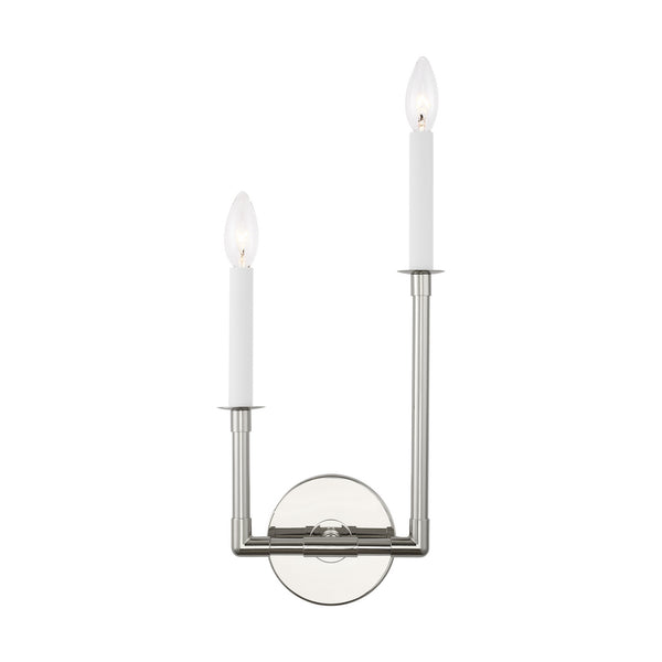 Visual Comfort Studio - CW1112PN - Two Light Wall Sconce - Bayview - Polished Nickel from Lighting & Bulbs Unlimited in Charlotte, NC