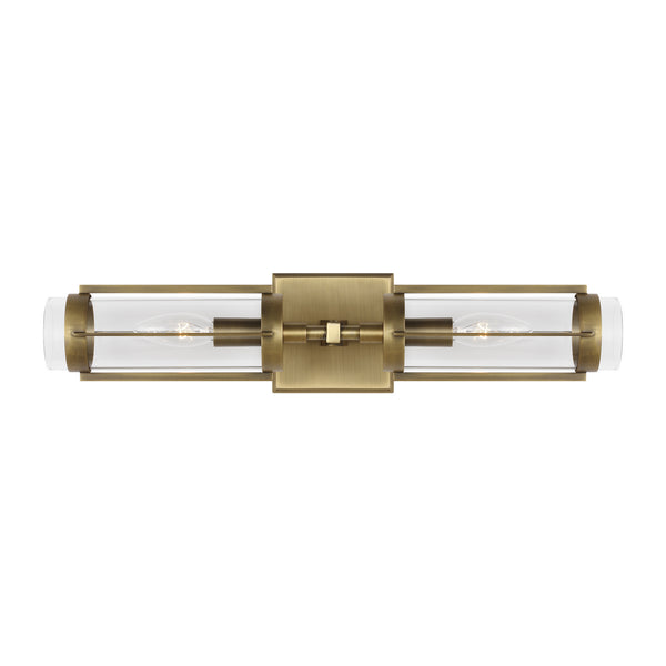 Visual Comfort Studio - LV1002TWB - Two Light Wall Sconce - Flynn - Time Worn Brass from Lighting & Bulbs Unlimited in Charlotte, NC