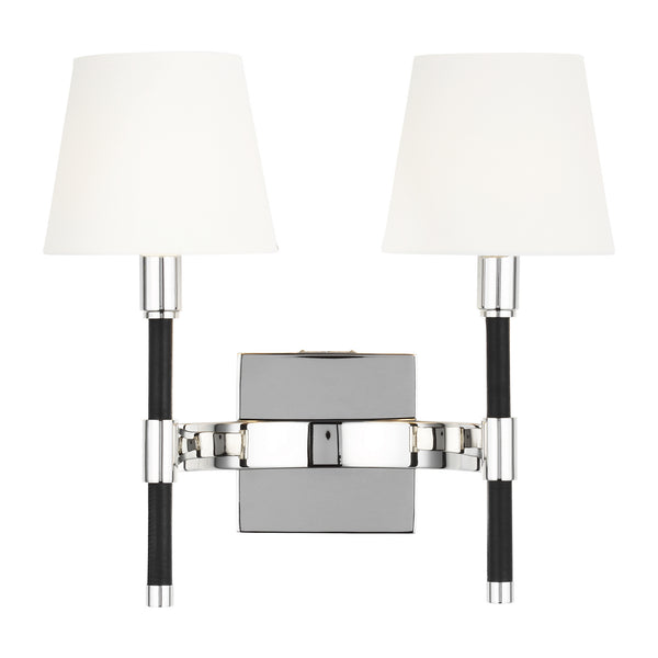 Visual Comfort Studio - LW1022PN - Two Light Wall Sconce - Katie - Polished Nickel from Lighting & Bulbs Unlimited in Charlotte, NC