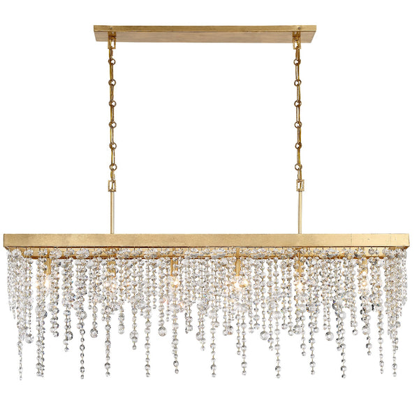 Crystorama - WIN-617-GA-CL-MWP - Six Light Chandelier - Winham - Antique Gold from Lighting & Bulbs Unlimited in Charlotte, NC