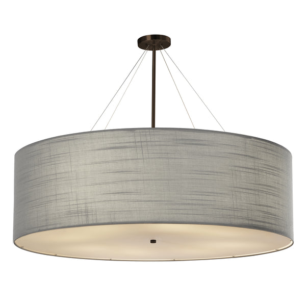 Justice Designs - FAB-9597-GRAY-DBRZ - Eight Light Pendant - Classic - Dark Bronze from Lighting & Bulbs Unlimited in Charlotte, NC