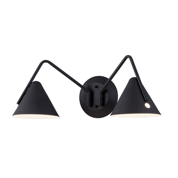 Justice Designs - NSH-4242-MBTX - LED Wall Sconce - Zag - Matte Black - Textured from Lighting & Bulbs Unlimited in Charlotte, NC