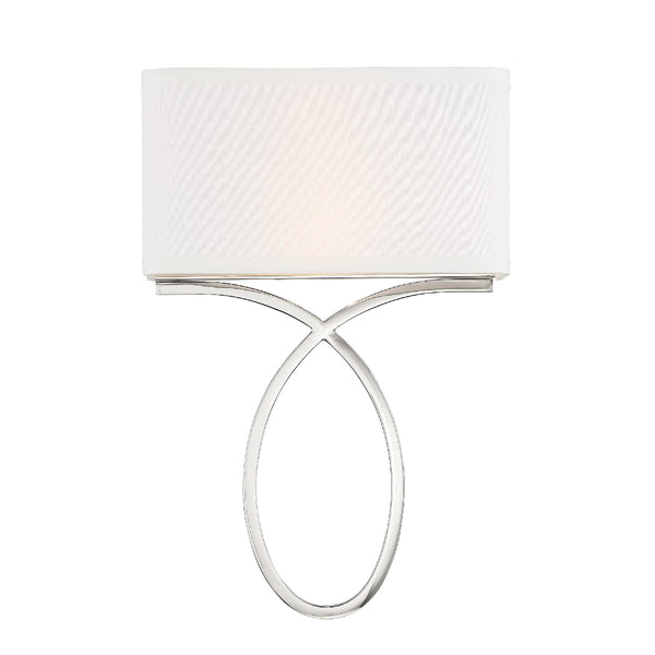 Crystorama - BRK-A3702-PN - Two Light Wall Mount - Brinkley - Polished Nickel from Lighting & Bulbs Unlimited in Charlotte, NC