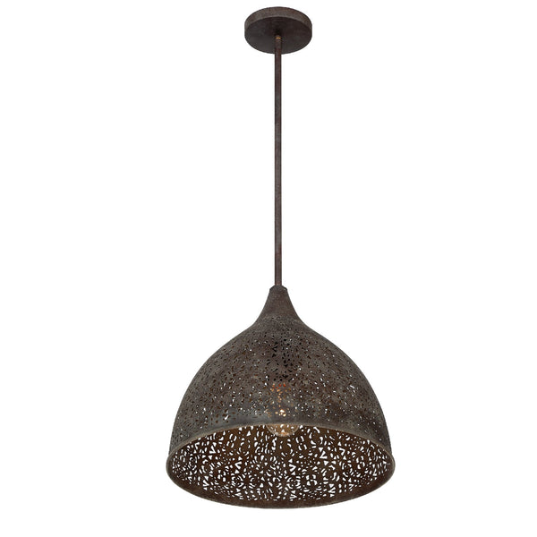Crystorama - JAS-A5010-FB - One Light Pendant - Jasmine - Forged Bronze from Lighting & Bulbs Unlimited in Charlotte, NC