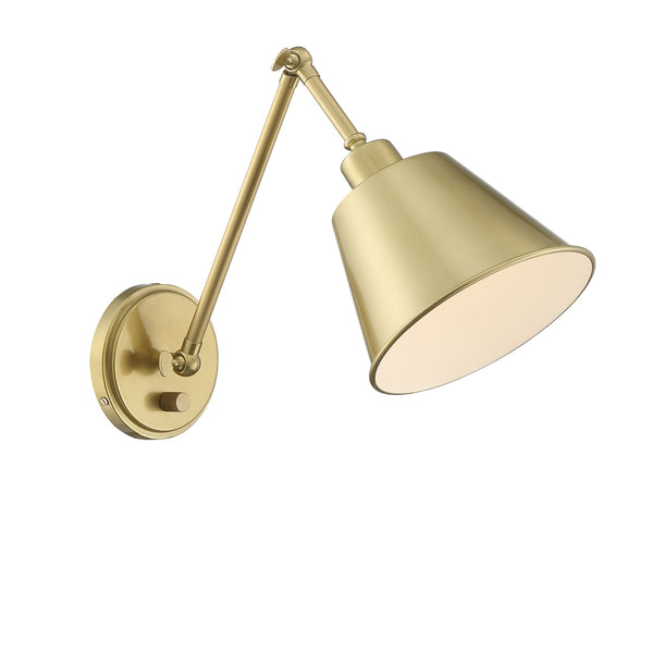 Crystorama - MIT-A8020-AG - One Light Wall Mount - Mitchell - Aged Brass from Lighting & Bulbs Unlimited in Charlotte, NC