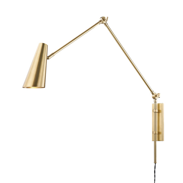 Hudson Valley - 4121-AGB - One Light Wall Sconce - Lorne - Aged Brass from Lighting & Bulbs Unlimited in Charlotte, NC