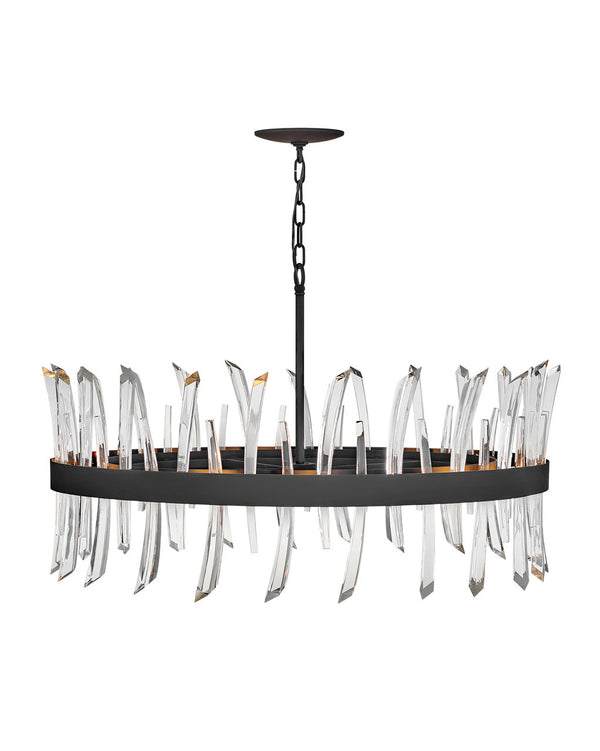 Fredrick Ramond - FR30905BLK - LED Chandelier - Revel - Black from Lighting & Bulbs Unlimited in Charlotte, NC