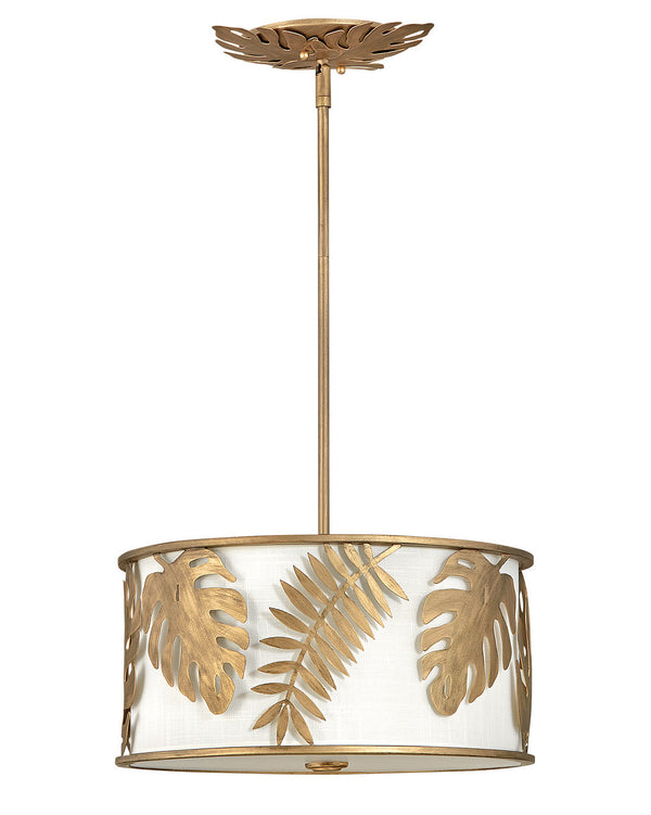 Fredrick Ramond - FR35104BNG - LED Foyer Pendant - Botanica - Burnished Gold from Lighting & Bulbs Unlimited in Charlotte, NC