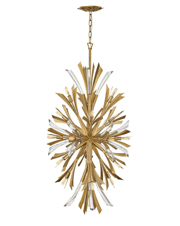 Fredrick Ramond - FR40907BNG - LED Chandelier - Vida - Burnished Gold from Lighting & Bulbs Unlimited in Charlotte, NC