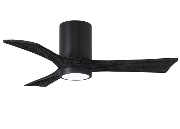 Matthews Fan Company - IR3HLK-BK-BK-42 - 42" Ceiling Fan - Irene - Matte Black from Lighting & Bulbs Unlimited in Charlotte, NC