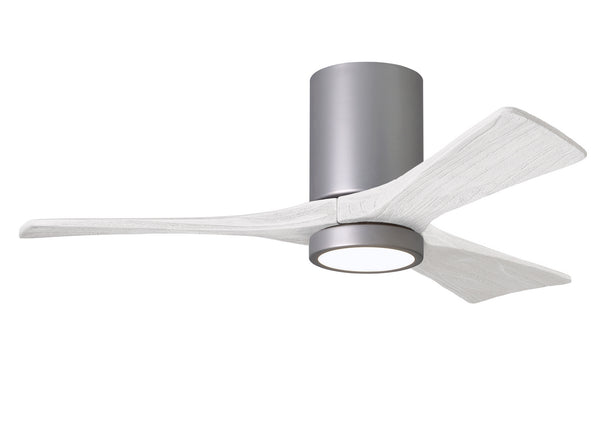 Matthews Fan Company - IR3HLK-BN-MWH-42 - 42" Ceiling Fan - Irene - Brushed Nickel from Lighting & Bulbs Unlimited in Charlotte, NC