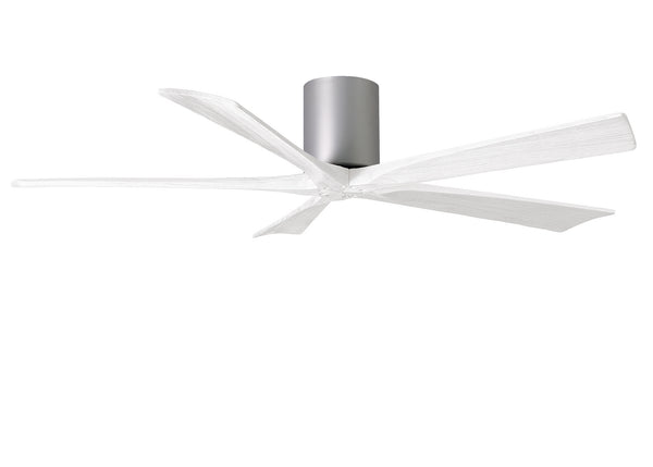 Matthews Fan Company - IR5H-BN-MWH-60 - 60" Ceiling Fan - Irene - Brushed Nickel from Lighting & Bulbs Unlimited in Charlotte, NC