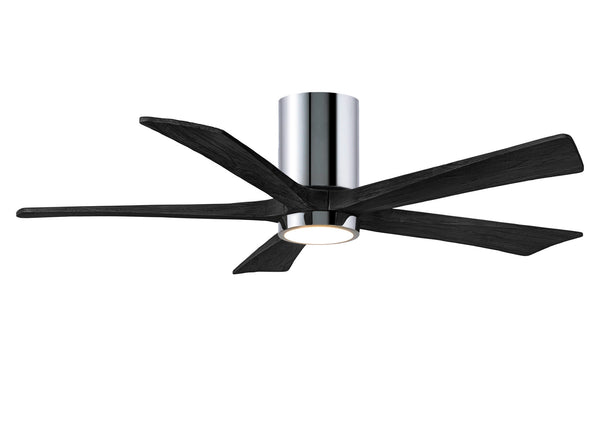 Matthews Fan Company - IR5HLK-CR-BK-52 - 52" Ceiling Fan - Irene - Polished Chrome from Lighting & Bulbs Unlimited in Charlotte, NC