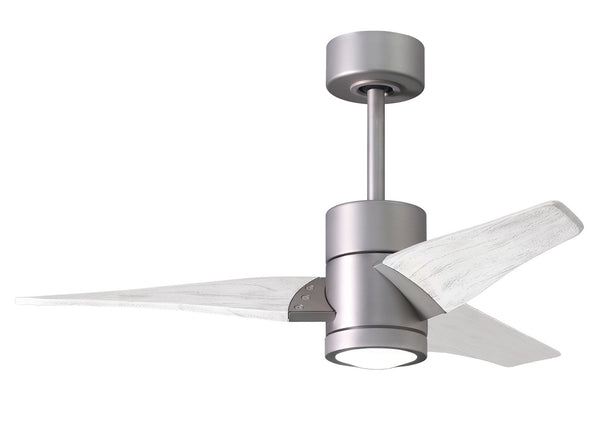 Matthews Fan Company - SJ-BN-MWH-42 - 42" Ceiling Fan - Super Janet - Brushed Nickel from Lighting & Bulbs Unlimited in Charlotte, NC
