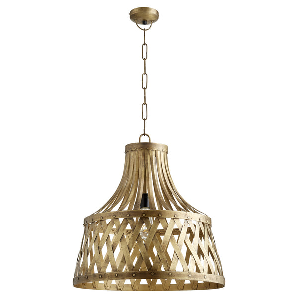 Quorum - 82-75 - One Light Pendant - Artisan Pendants - Artisan's Brass from Lighting & Bulbs Unlimited in Charlotte, NC