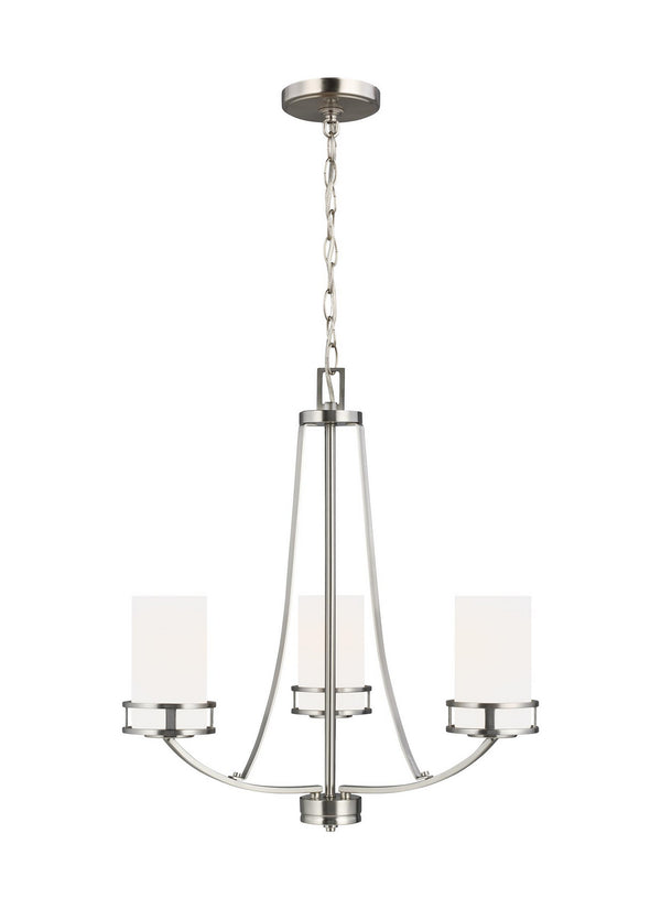 Generation Lighting - 3121603EN3-962 - Three Light Chandelier - Robie - Brushed Nickel from Lighting & Bulbs Unlimited in Charlotte, NC