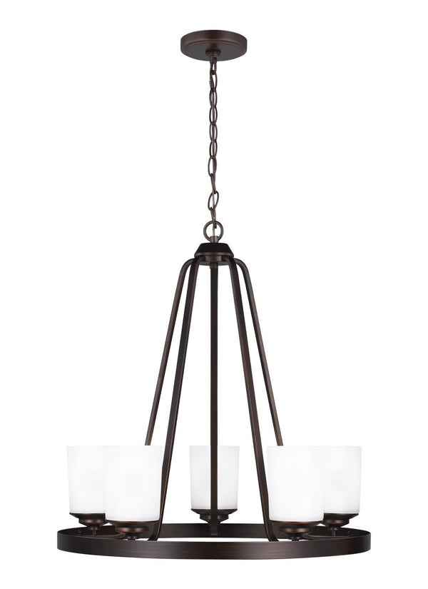 Generation Lighting - 3130705EN3-710 - Five Light Chandelier - Kemal - Bronze from Lighting & Bulbs Unlimited in Charlotte, NC