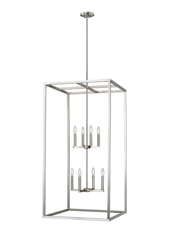 Generation Lighting - 5234508EN-962 - Eight Light Hall / Foyer - Moffet Street - Brushed Nickel from Lighting & Bulbs Unlimited in Charlotte, NC