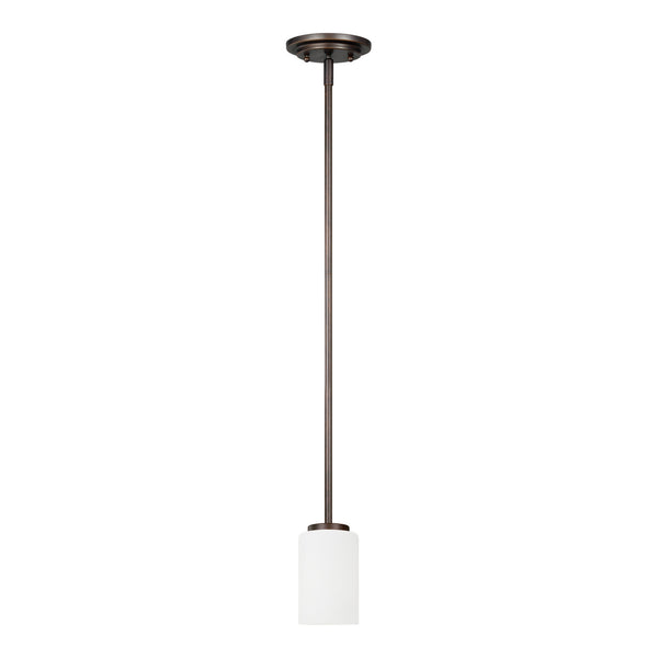 Generation Lighting - 61160-710 - One Light Mini-Pendant - Oslo - Bronze from Lighting & Bulbs Unlimited in Charlotte, NC