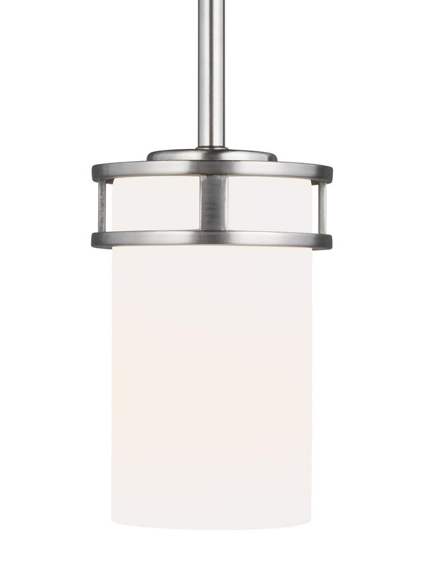 Generation Lighting - 6121601EN3-962 - One Light Mini-Pendant - Robie - Brushed Nickel from Lighting & Bulbs Unlimited in Charlotte, NC