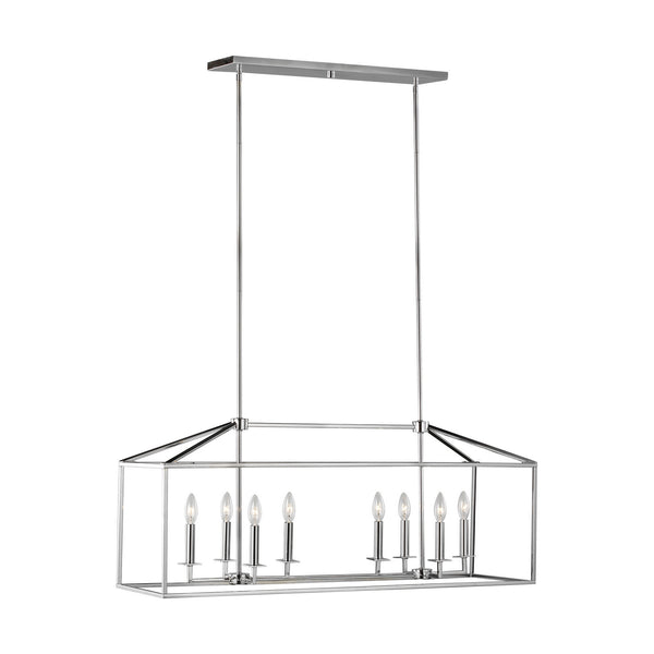 Generation Lighting - 6615008EN-05 - Eight Light Island Pendant - Perryton - Chrome from Lighting & Bulbs Unlimited in Charlotte, NC