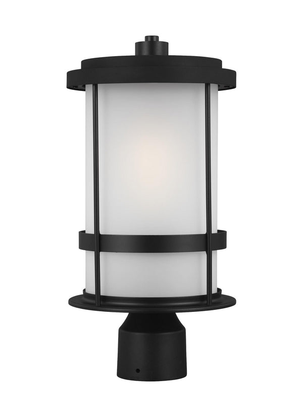 Generation Lighting - 8290901EN3-12 - One Light Outdoor Post Lantern - Wilburn - Black from Lighting & Bulbs Unlimited in Charlotte, NC