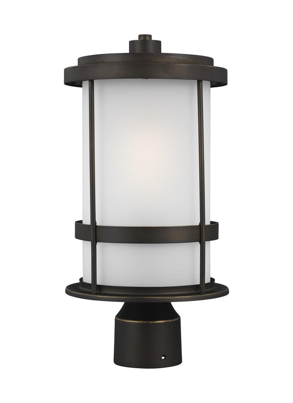 Generation Lighting - 8290901EN3-71 - One Light Outdoor Post Lantern - Wilburn - Antique Bronze from Lighting & Bulbs Unlimited in Charlotte, NC