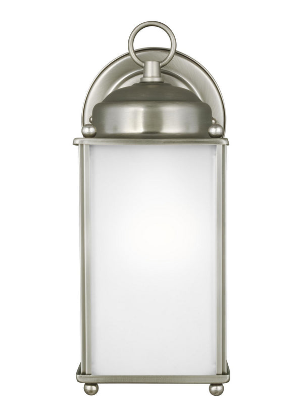 Generation Lighting - 8593001EN3-965 - One Light Outdoor Wall Lantern - New Castle - Antique Brushed Nickel from Lighting & Bulbs Unlimited in Charlotte, NC