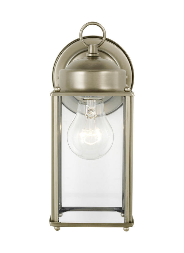 Generation Lighting - 8593-965 - One Light Outdoor Wall Lantern - New Castle - Antique Brushed Nickel from Lighting & Bulbs Unlimited in Charlotte, NC
