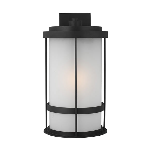 Generation Lighting - 8890901-12 - One Light Outdoor Wall Lantern - Wilburn - Black from Lighting & Bulbs Unlimited in Charlotte, NC