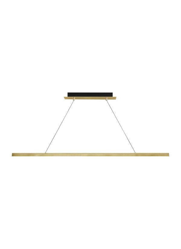 Visual Comfort Modern - 700LSDES48NB-LED92730 - LED Linear Suspension - Dessau - Natural Brass from Lighting & Bulbs Unlimited in Charlotte, NC