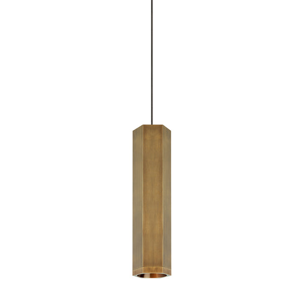 Visual Comfort Modern - 700MOBLKSRR-LED930 - LED Pendant - Blok - Aged Brass/Aged Brass from Lighting & Bulbs Unlimited in Charlotte, NC