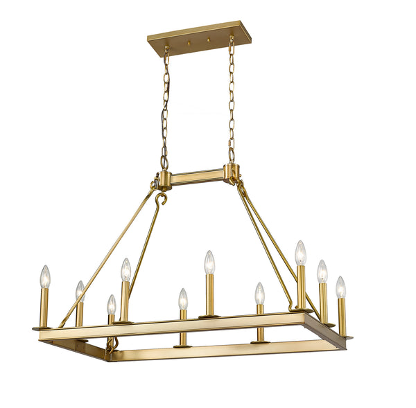 Z-Lite - 482-10L-OBR - Ten Light Chandelier - Barclay - Olde Brass from Lighting & Bulbs Unlimited in Charlotte, NC