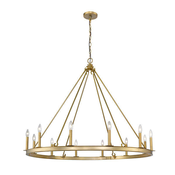Z-Lite - 482R-12OBR - 12 Light Chandelier - Barclay - Olde Brass from Lighting & Bulbs Unlimited in Charlotte, NC