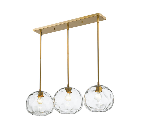 Z-Lite - 490P10-3L-OBR - Three Light Island - Chloe - Olde Brass from Lighting & Bulbs Unlimited in Charlotte, NC