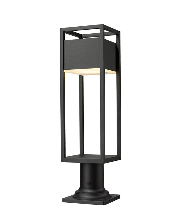 Z-Lite - 585PHMR-533PM-BK-LED - LED Outdoor Pier Mounted Fixture - Barwick - Black from Lighting & Bulbs Unlimited in Charlotte, NC