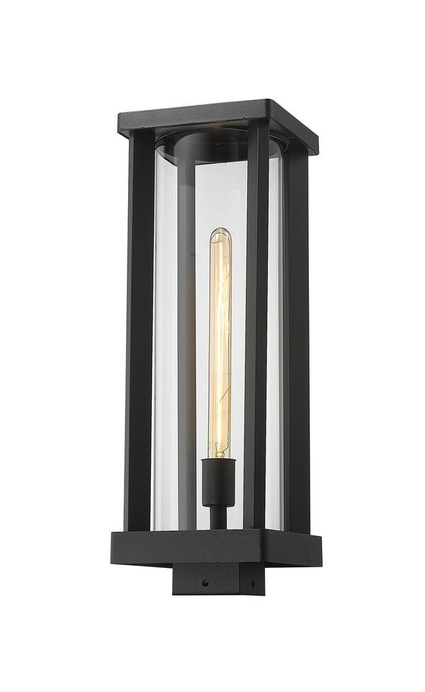Z-Lite - 586PHBS-BK - One Light Outdoor Post Mount - Glenwood - Black from Lighting & Bulbs Unlimited in Charlotte, NC