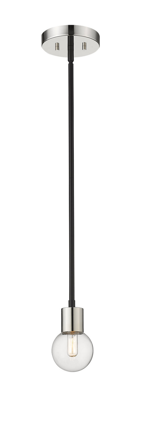 Z-Lite - 621MP-MB-PN - One Light Mini Pendant - Neutra - Matte Black / Polished Nickel from Lighting & Bulbs Unlimited in Charlotte, NC