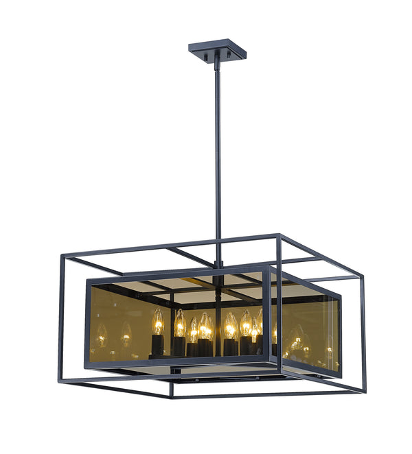 Z-Lite - 802P24-MC - 12 Light Pendant - Infinity - Misty Charcoal from Lighting & Bulbs Unlimited in Charlotte, NC