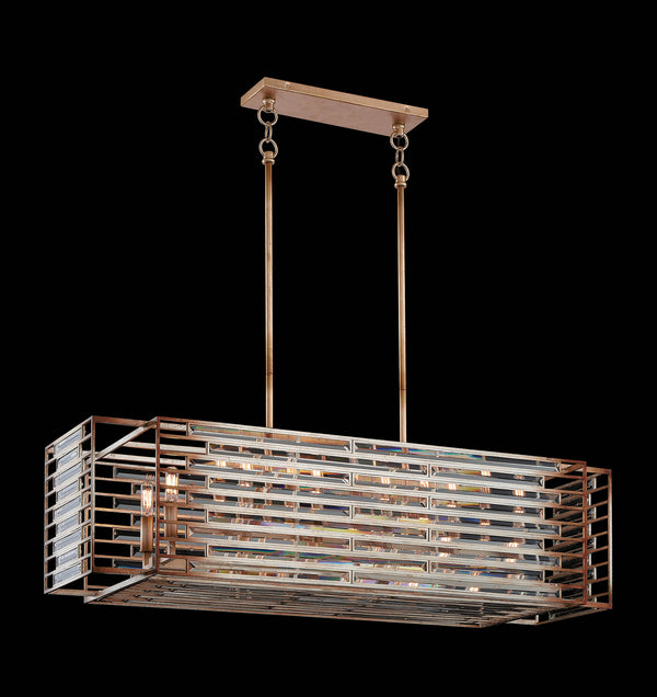 Metropolitan - N7726-710 - 12 Light Island Pendant - Ruxton Hall - Skyline Gold Leaf from Lighting & Bulbs Unlimited in Charlotte, NC