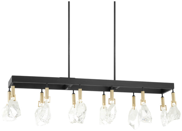 Metropolitan - N7866-678-L - LED Island Pendant - Rare Elements - Sand Coal W/ Vintage Brass from Lighting & Bulbs Unlimited in Charlotte, NC